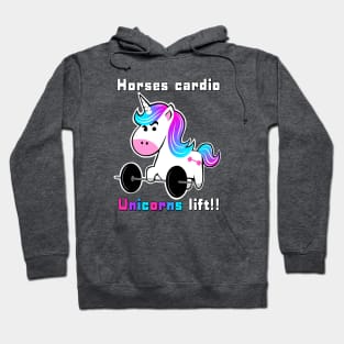 fitness, unicorn, fitness girl, gym girl Hoodie